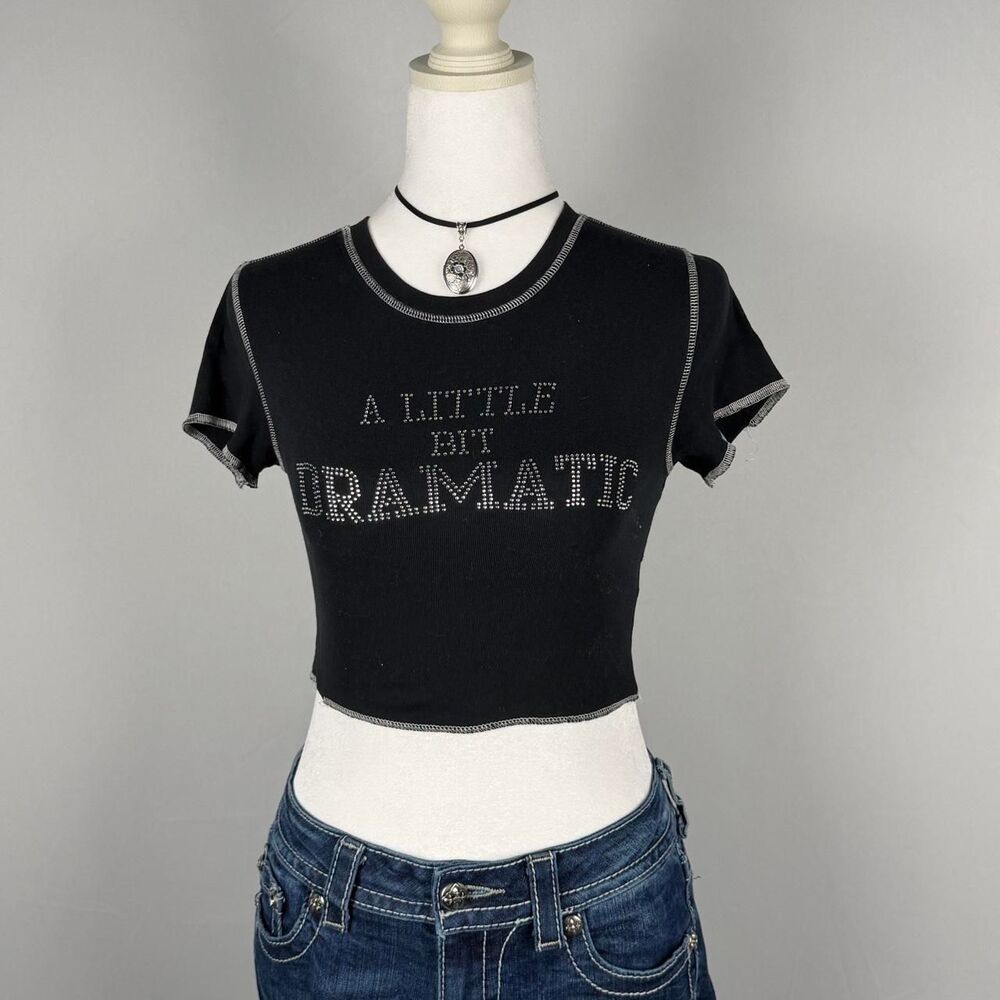 Garage Women's Black and Grey T-shirt